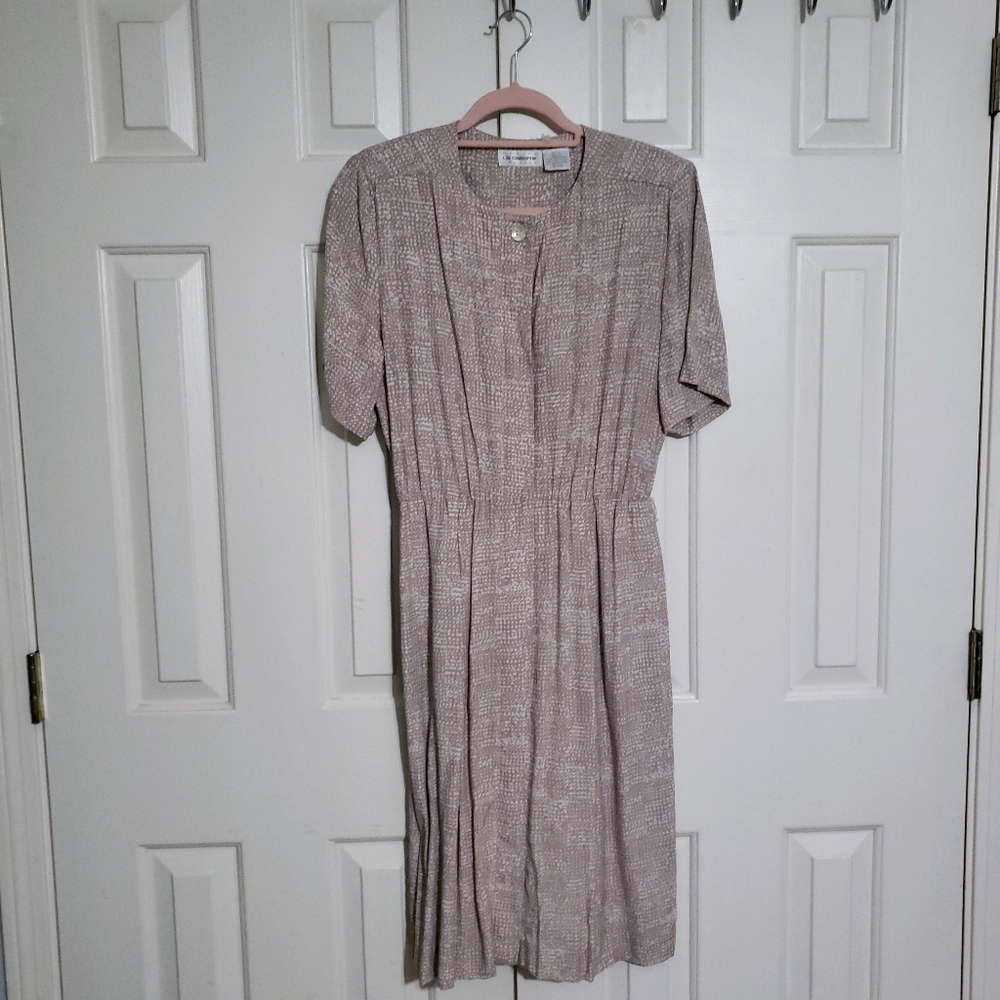 Faux-Vintage A-line dress